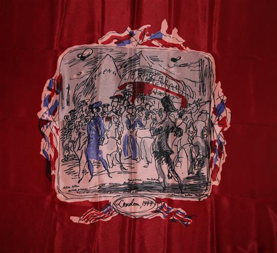 Feliks Topolski for Ascher 1944 scarf